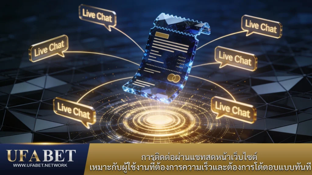 Live Chat UFABET ระบบแชทสดติดต่อเจ้าหน้าที่แบบเรียลไทม์ ตอบไวตลอด 24 ชั่วโมง