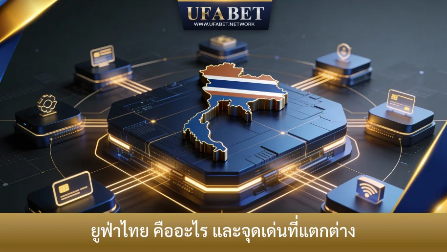 ภาพแสดงแนวคิดแพลตฟอร์ม ยูฟ่าไทย ที่ออกแบบให้เหมาะกับผู้ใช้งานในประเทศไทย พร้อมระบบเชื่อมต่อภายในประเทศ