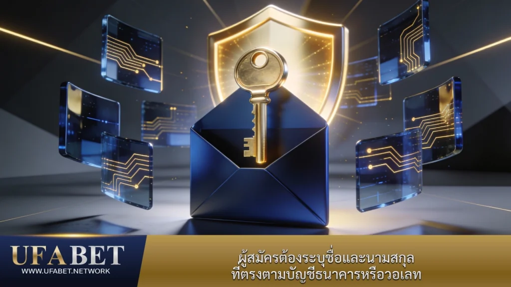 สมัคร UFABET กรอกข้อมูลให้ตรงกับบัญชีธนาคารหรือวอลเลทเพื่อความปลอดภัย