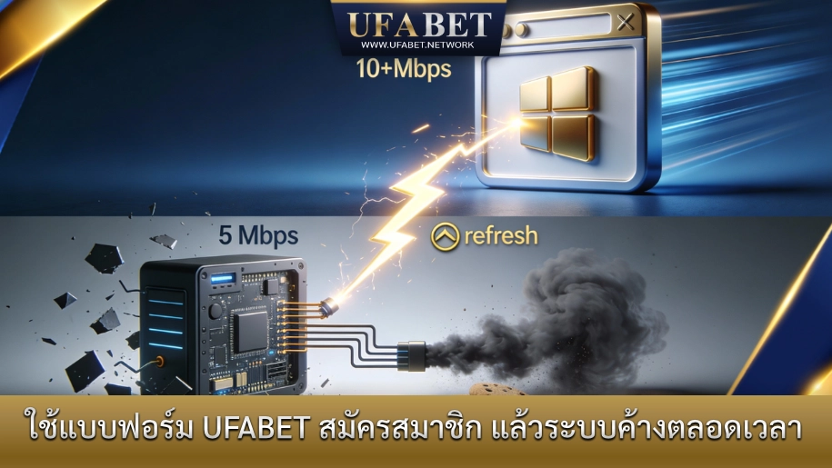 ใช้แบบฟอร์ม UFABET สมัครสมาชิกแล้วระบบค้าง สมัครไม่ผ่าน เกิดจากปัญหาเซิร์ฟเวอร์หรือความเร็วอินเทอร์เน็ต